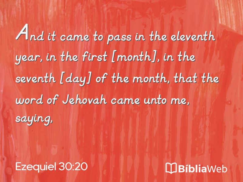 Ezequiel 30:20 em imagem para compartilhar