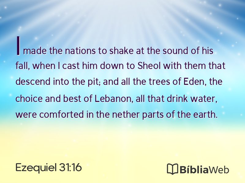 Ezequiel 31:16 em imagem para compartilhar