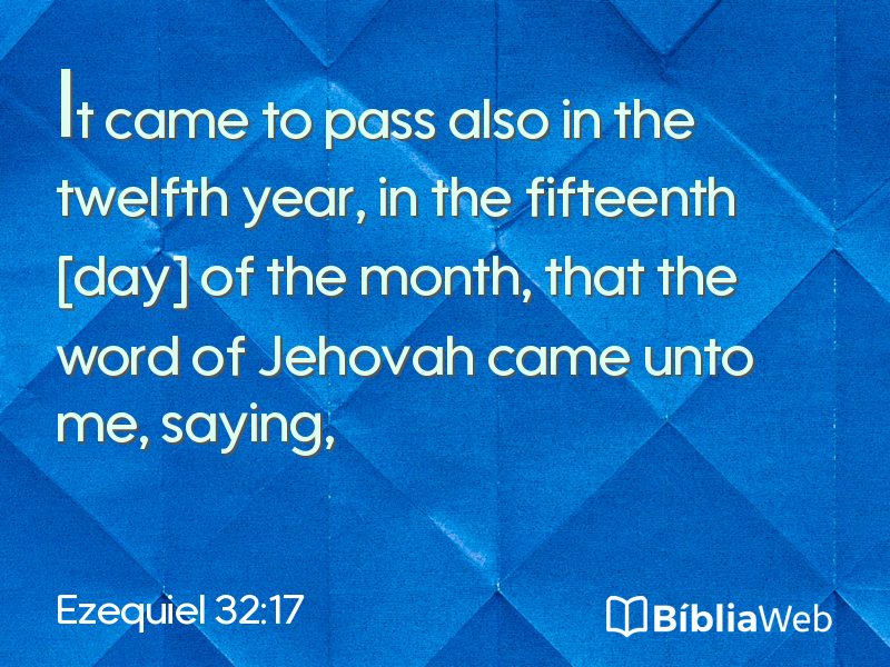 Ezequiel 32:17 em imagem para compartilhar