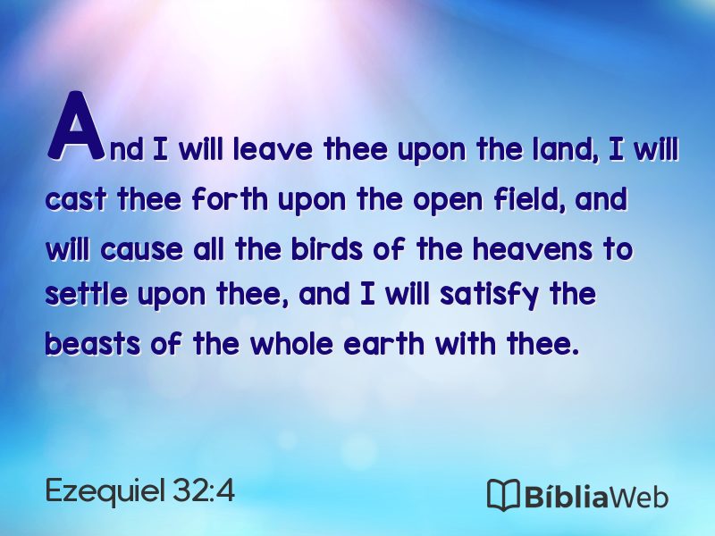 Ezequiel 32:4 em imagem para compartilhar