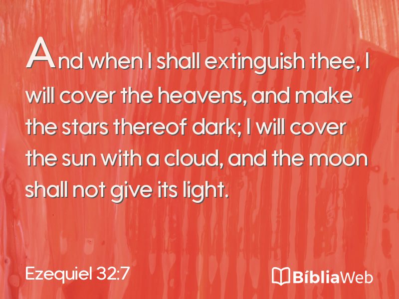 Ezequiel 32:7 em imagem para compartilhar