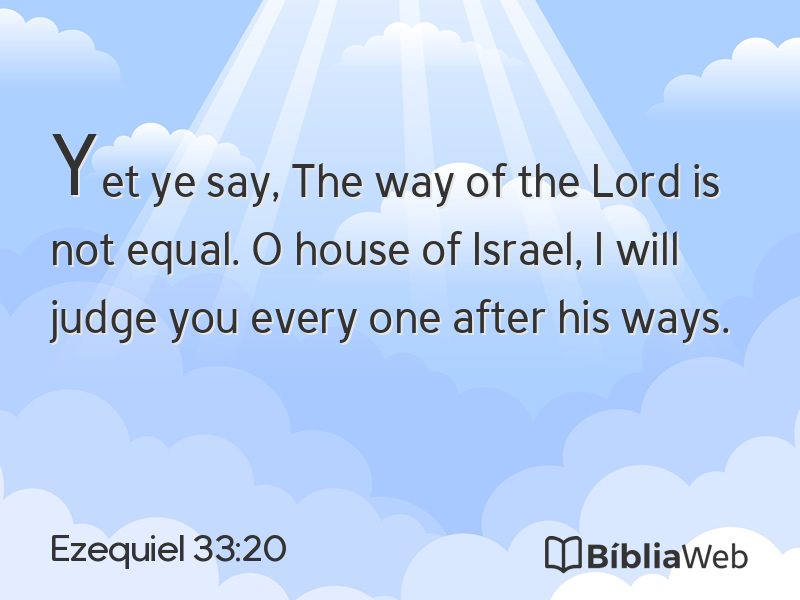 Ezequiel 33:20 em imagem para compartilhar
