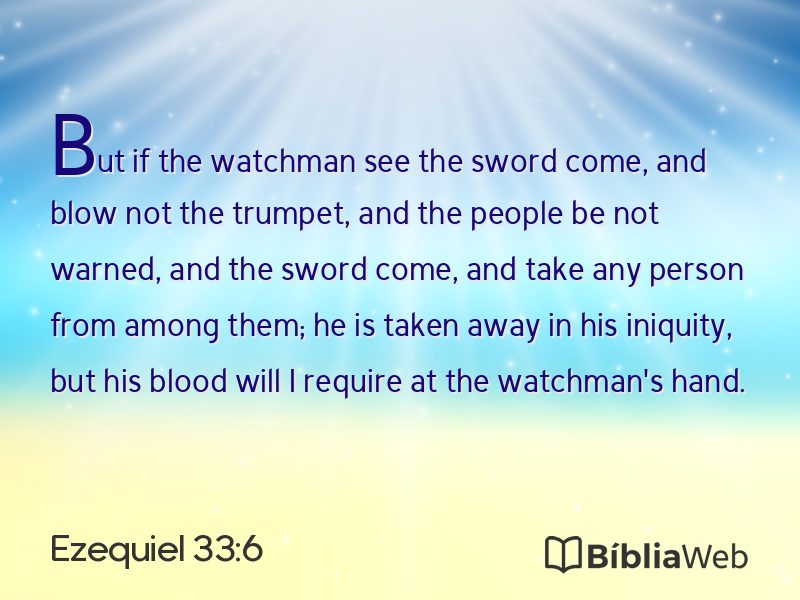 Ezequiel 33:6 em imagem para compartilhar