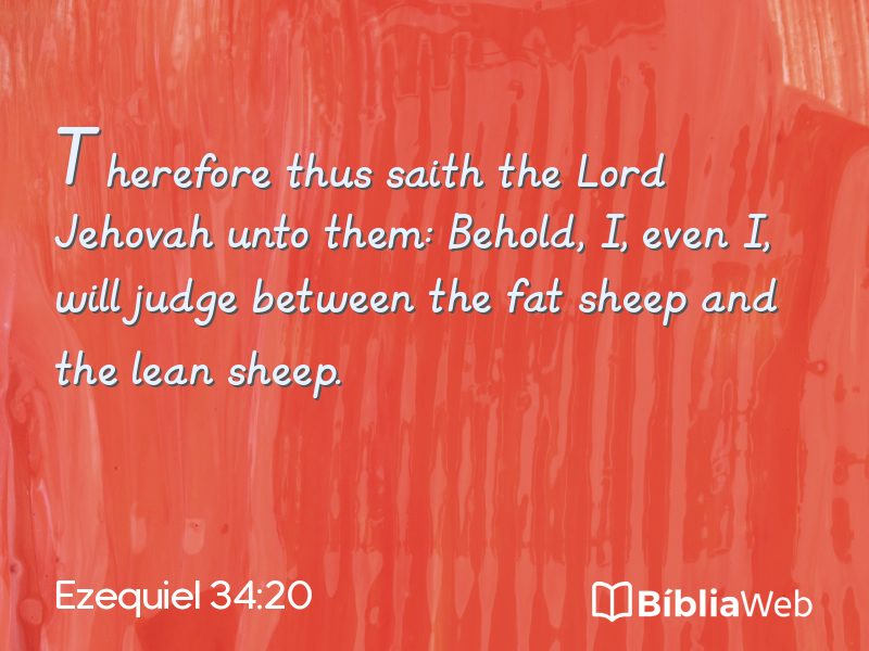 Ezequiel 34:20 em imagem para compartilhar