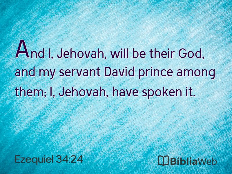 Ezequiel 34:24 em imagem para compartilhar