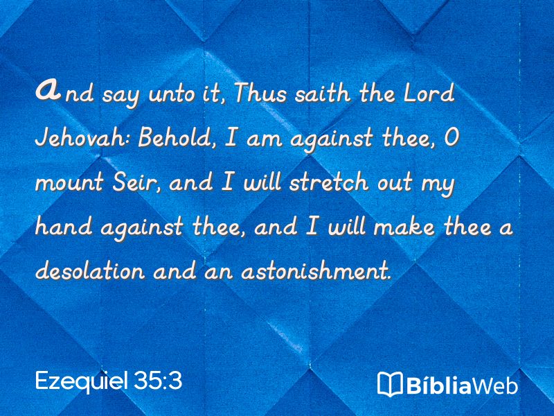 Ezequiel 35:3 em imagem para compartilhar