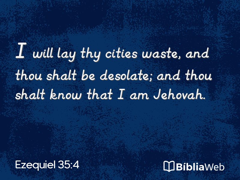 Ezequiel 35:4 em imagem para compartilhar