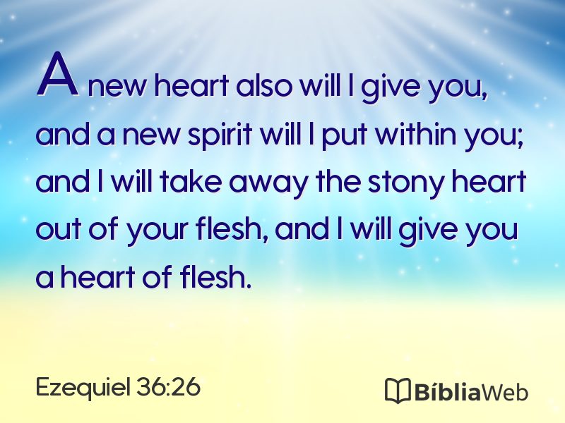 Ezequiel 36:26 em imagem para compartilhar
