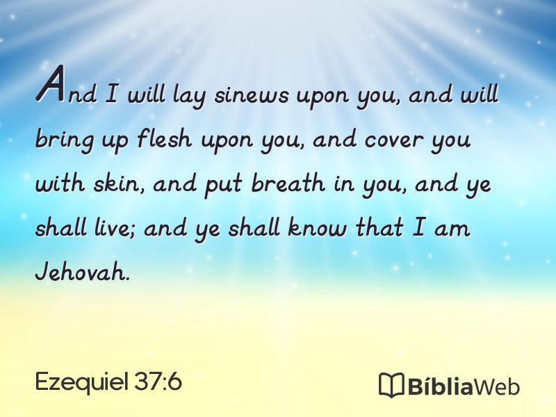Ezequiel 37:6 em imagem para compartilhar