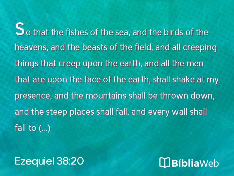 Ezequiel 38:20 em imagem para compartilhar