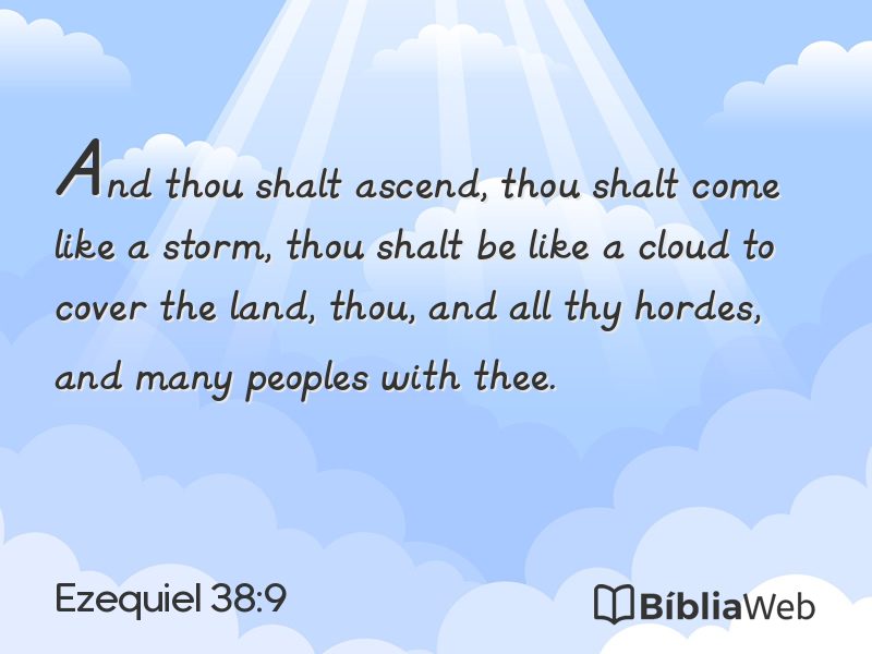 Ezequiel 38:9 em imagem para compartilhar