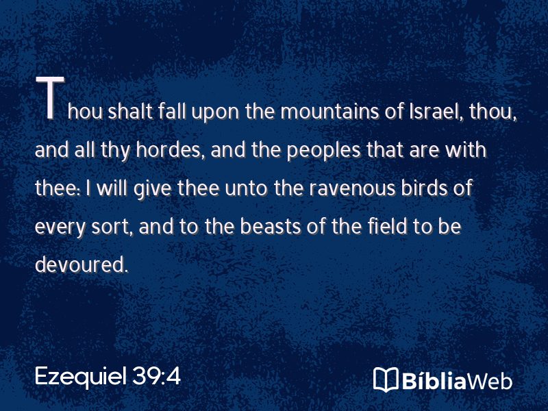 Ezequiel 39:4 em imagem para compartilhar