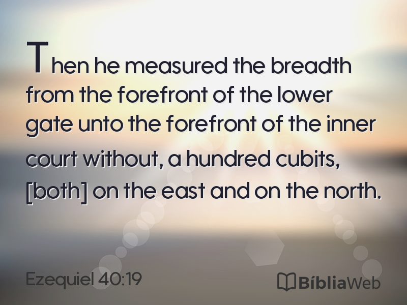 Ezequiel 40:19 em imagem para compartilhar