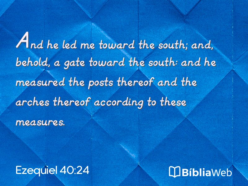 Ezequiel 40:24 em imagem para compartilhar
