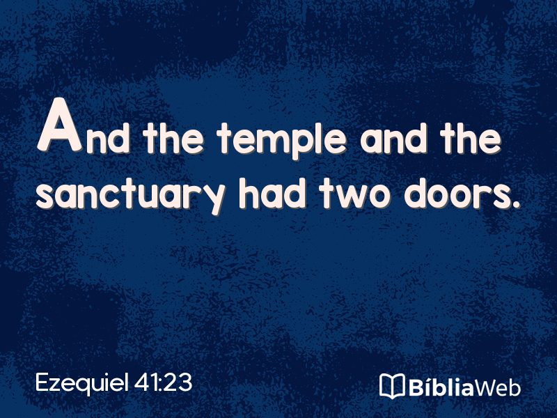 Ezequiel 41:23 em imagem para compartilhar