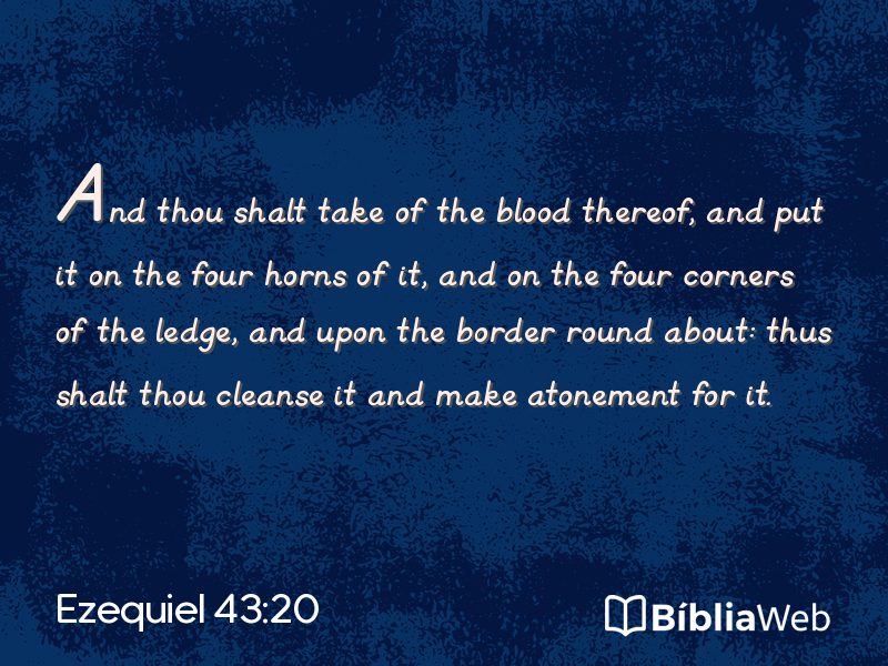 Ezequiel 43:20 em imagem para compartilhar