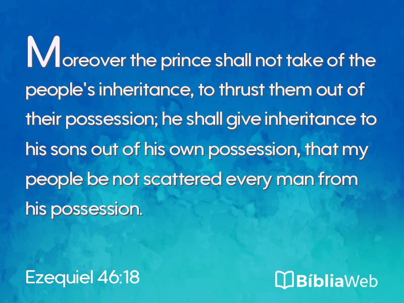 Ezequiel 46:18 em imagem para compartilhar