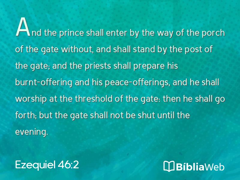 Ezequiel 46:2 em imagem para compartilhar