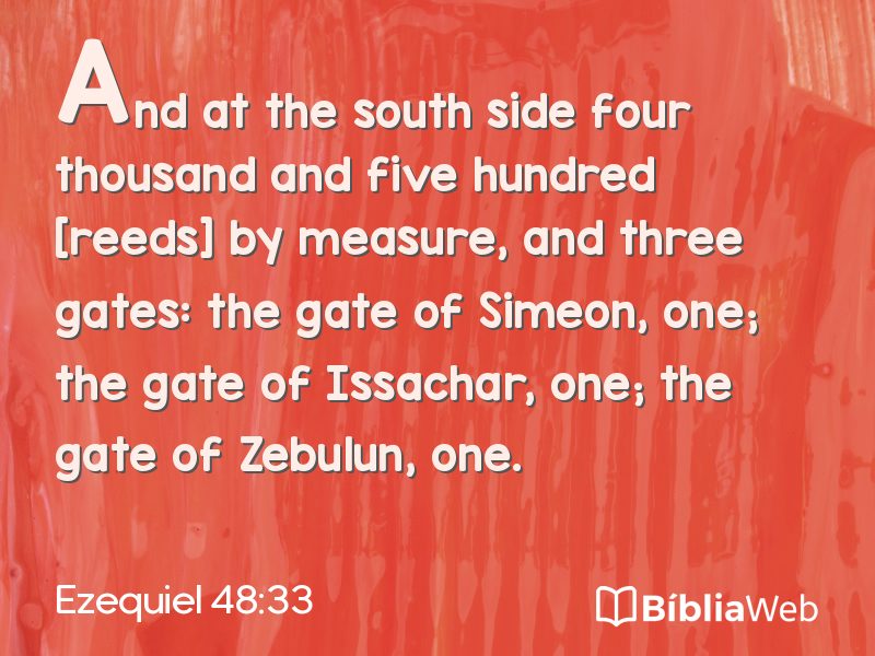 Ezequiel 48:33 em imagem para compartilhar