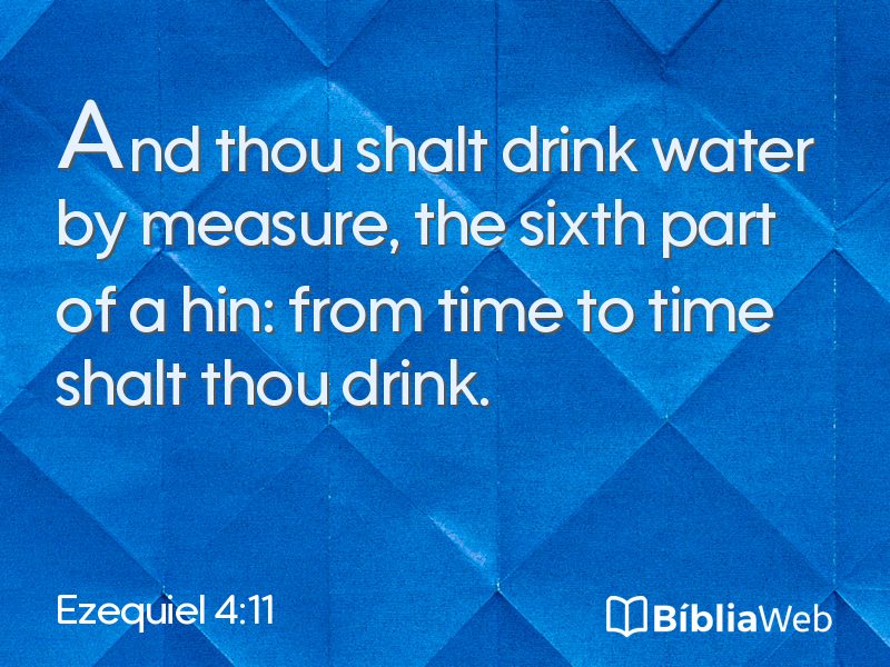 Ezequiel 4:11 em imagem para compartilhar