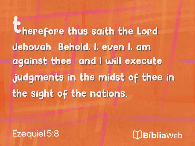 Ezequiel 5:8 em imagem para compartilhar