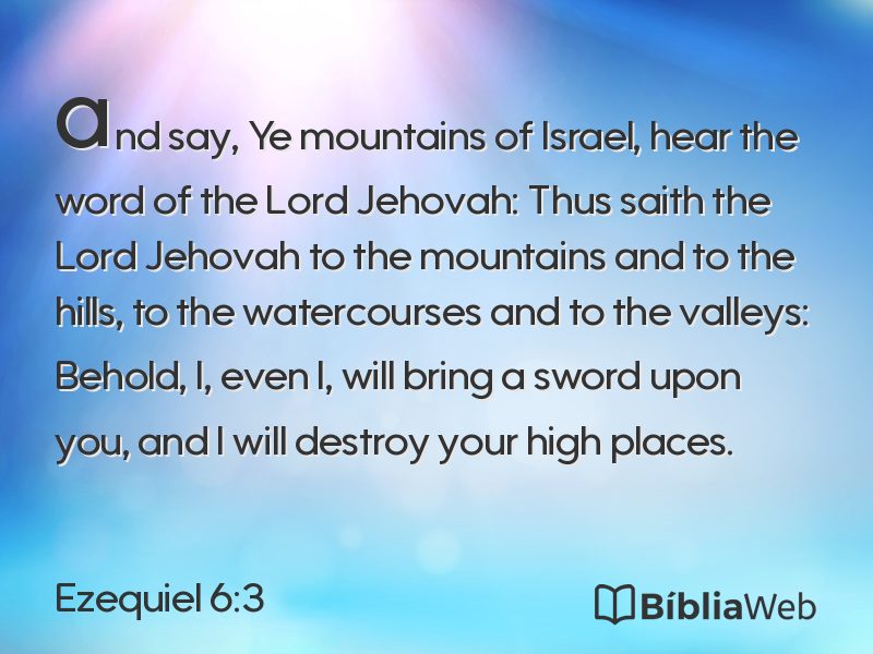 Ezequiel 6:3 em imagem para compartilhar