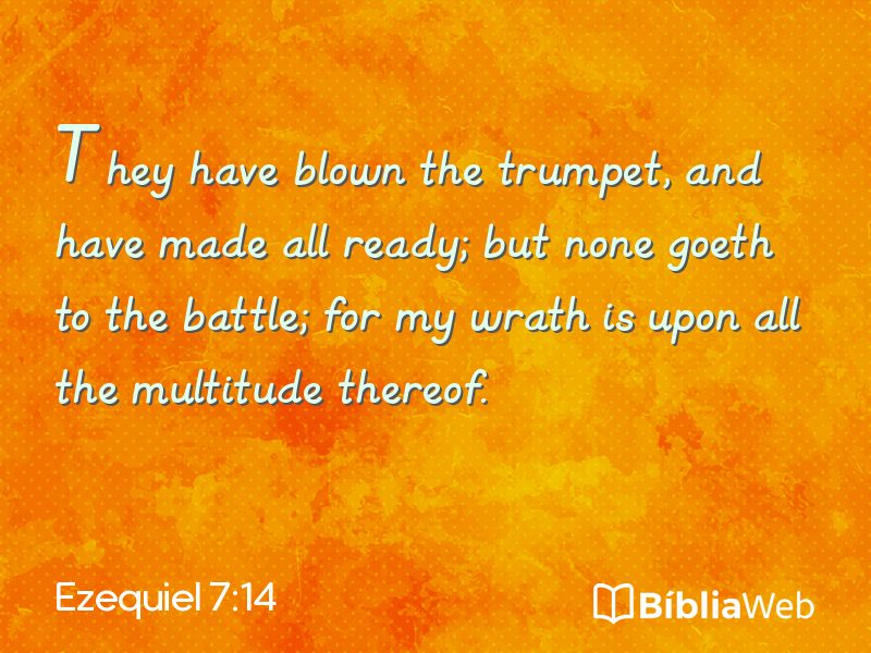 Ezequiel 7:14 em imagem para compartilhar