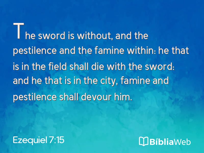 Ezequiel 7:15 em imagem para compartilhar