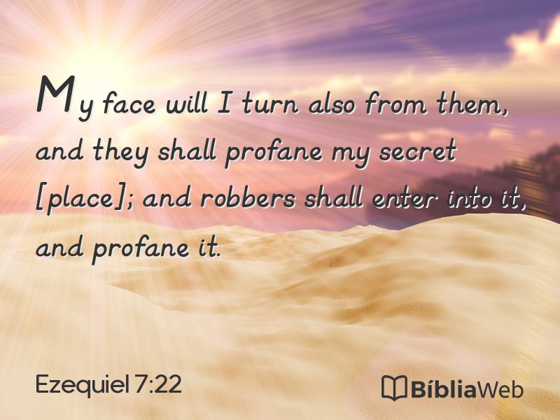 Ezequiel 7:22 em imagem para compartilhar