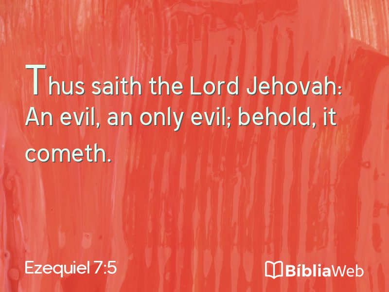 Ezequiel 7:5 em imagem para compartilhar