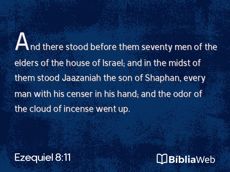 Ezequiel 8:11 em imagem para compartilhar