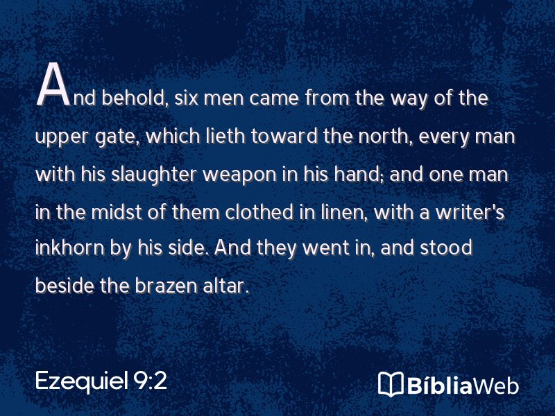 Ezequiel 9:2 em imagem para compartilhar