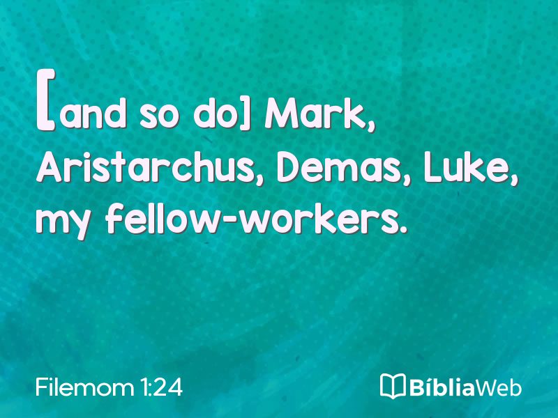 Filemom 1:24 em imagem para compartilhar