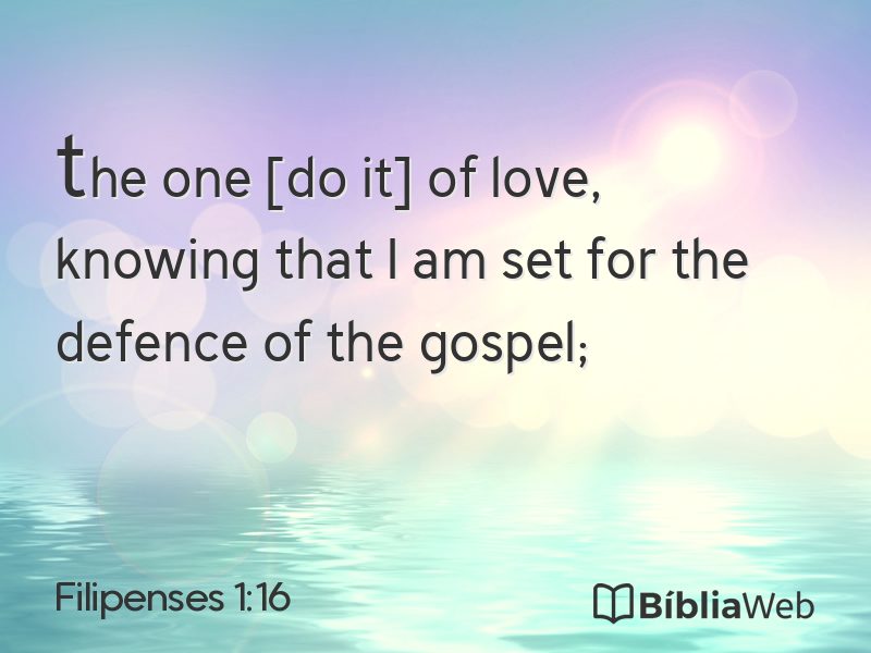 Filipenses 1:16 em imagem para compartilhar