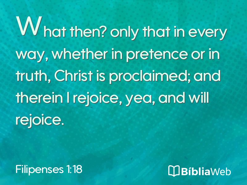 Filipenses 1:18 em imagem para compartilhar