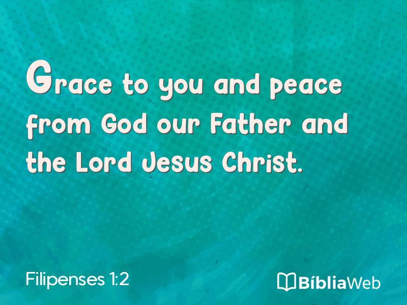Filipenses 1:2 em imagem para compartilhar