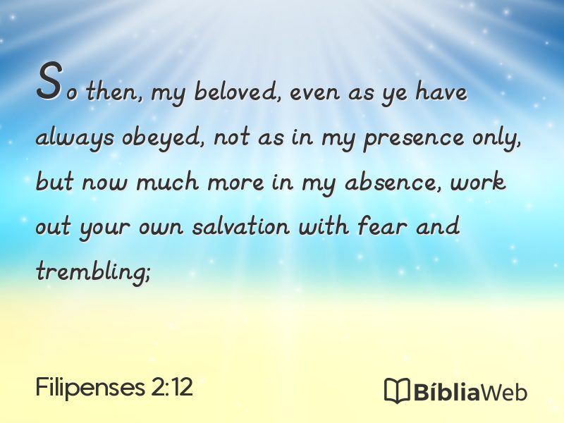 Filipenses 2:12 em imagem para compartilhar