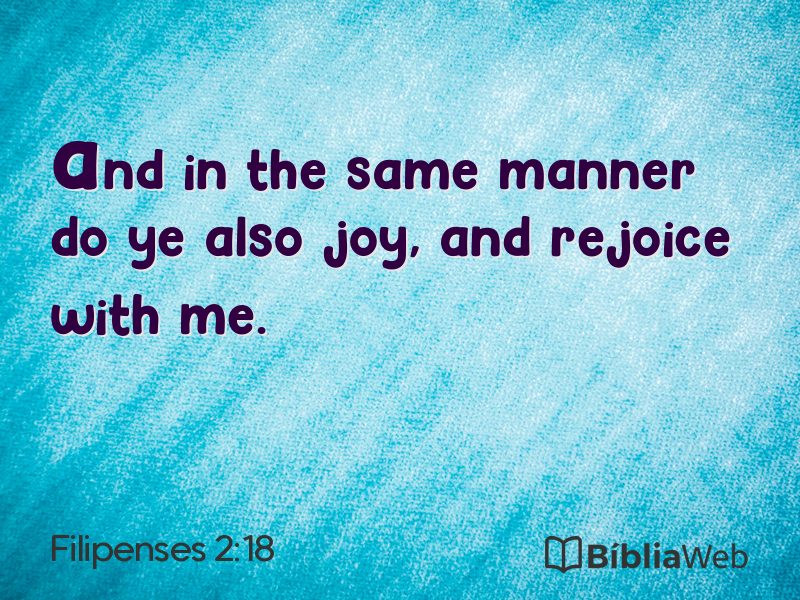 Filipenses 2:18 em imagem para compartilhar