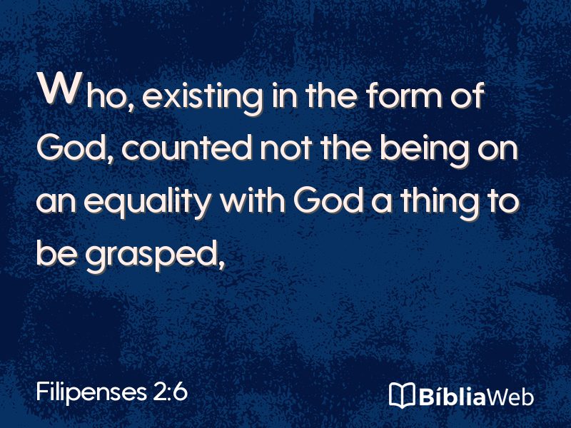 Filipenses 2:6 em imagem para compartilhar