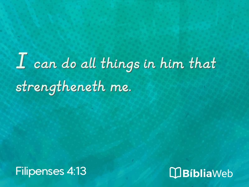 Filipenses 4:13 em imagem para compartilhar