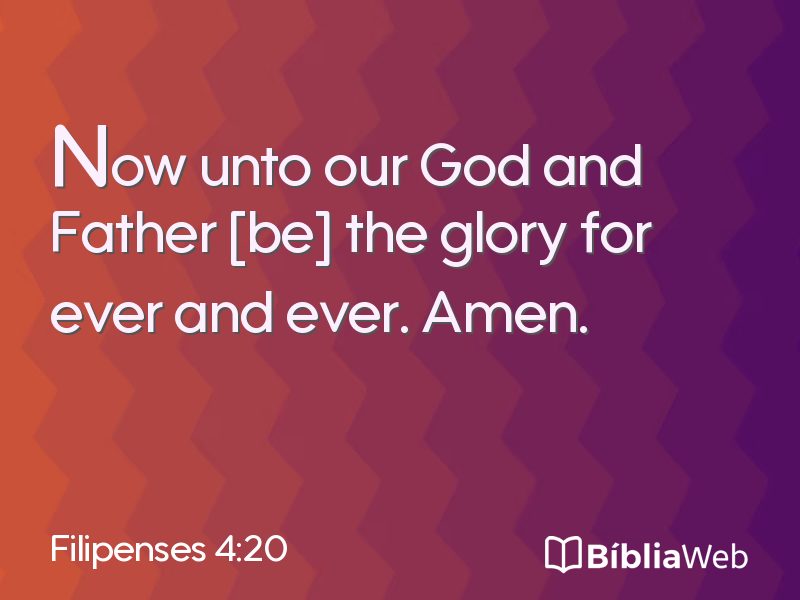 Filipenses 4:20 em imagem para compartilhar