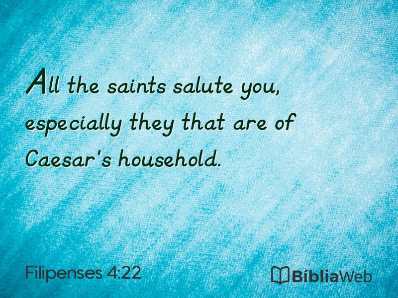 Filipenses 4:22 em imagem para compartilhar