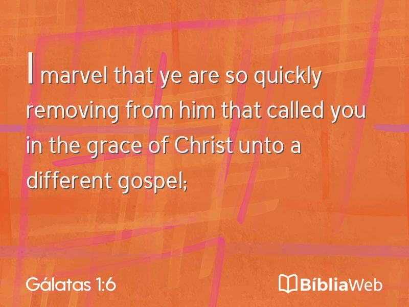 Gálatas 1:6 em imagem para compartilhar