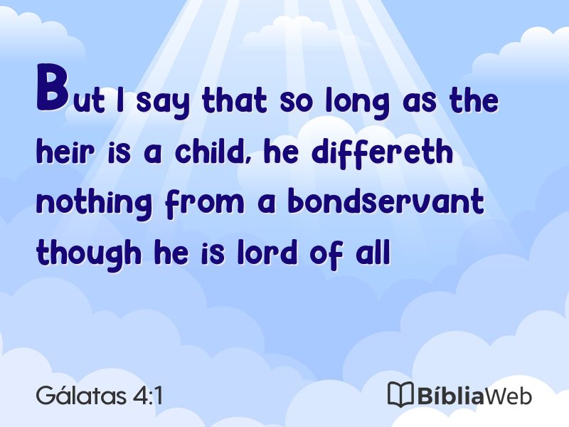 Gálatas 4:1 em imagem para compartilhar