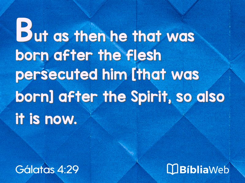 Gálatas 4:29 em imagem para compartilhar