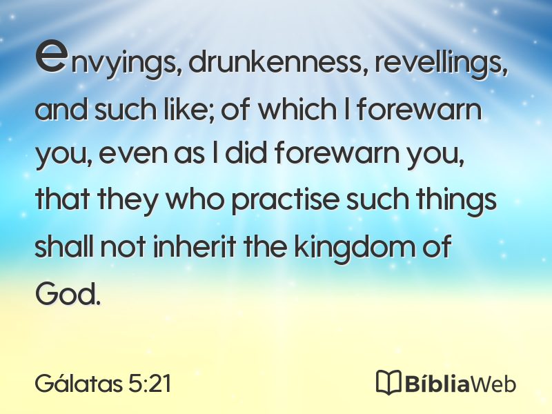 Gálatas 5:21 em imagem para compartilhar