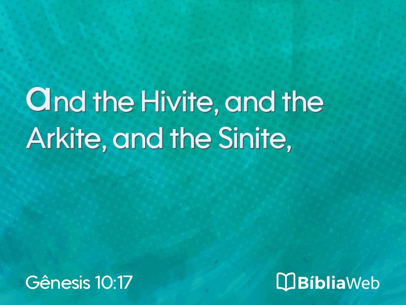 Gênesis 10:17 em imagem para compartilhar