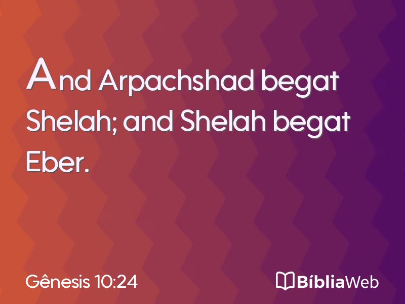 Gênesis 10:24 em imagem para compartilhar