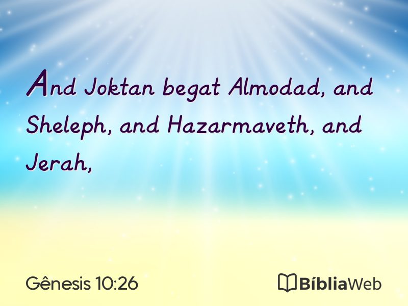 Gênesis 10:26 em imagem para compartilhar