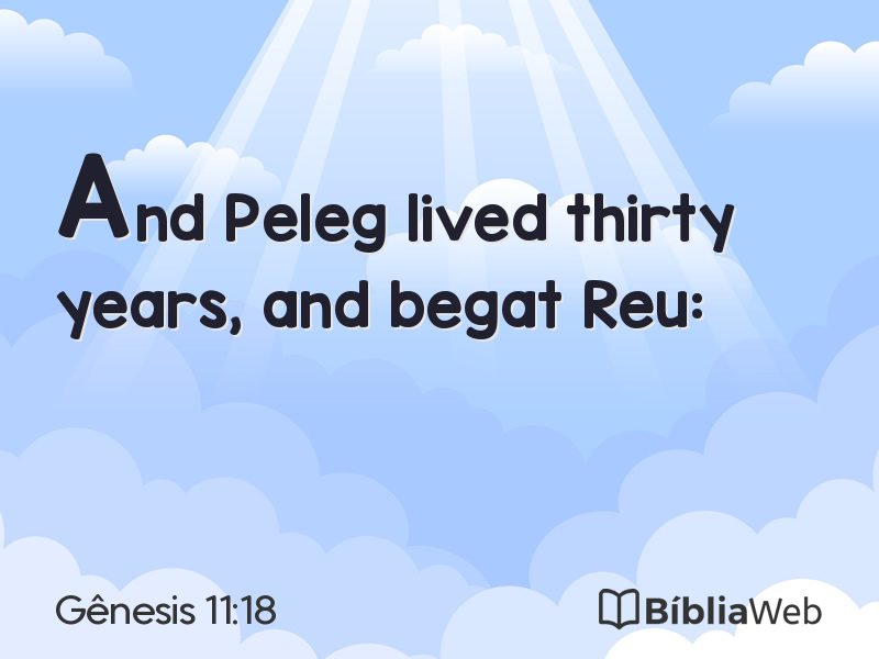 Gênesis 11:18 em imagem para compartilhar